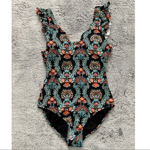 NWT Ruffle One-Piece Swimsuit
